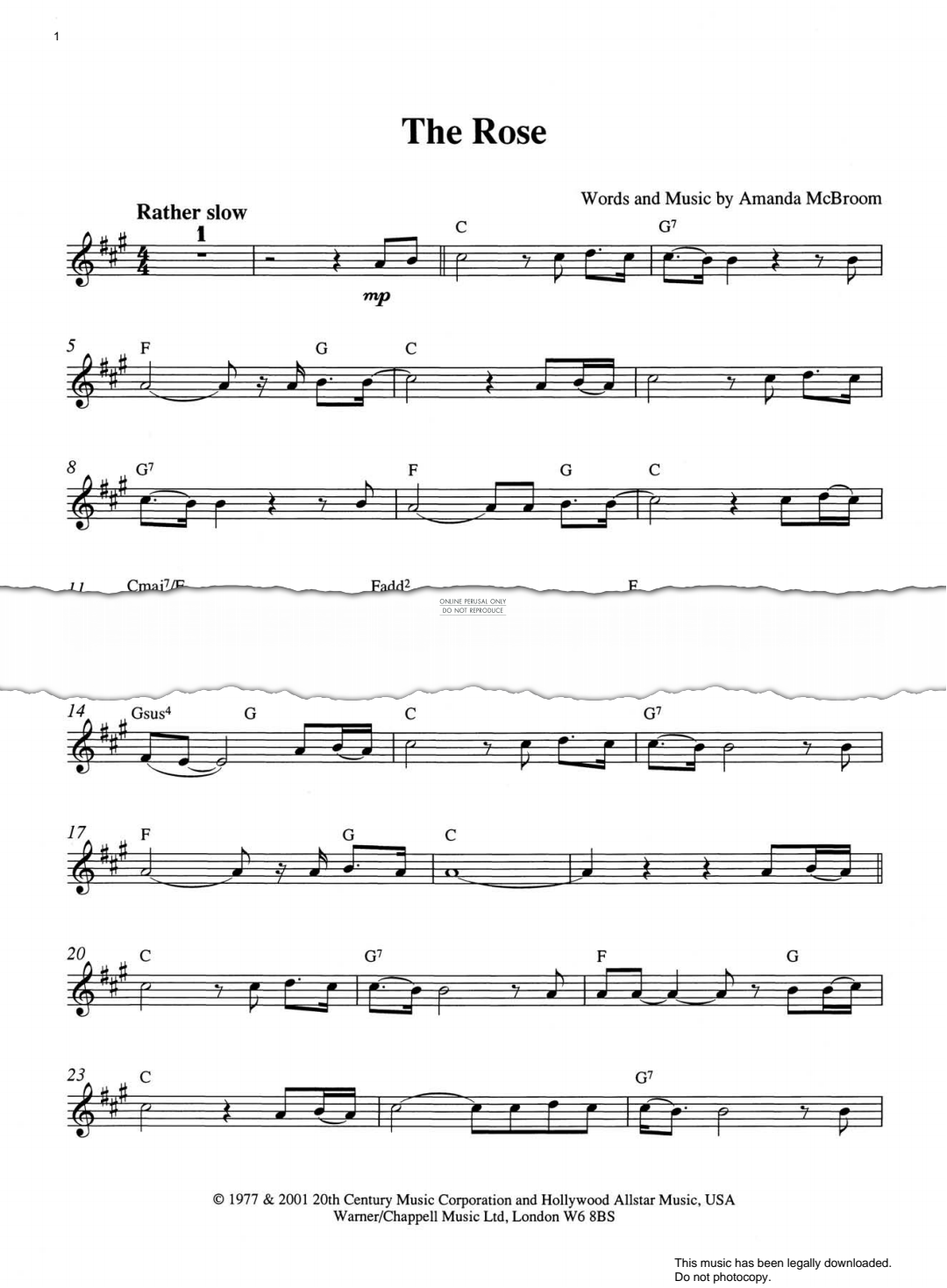 gallery: The Rose, Amanda McBroom