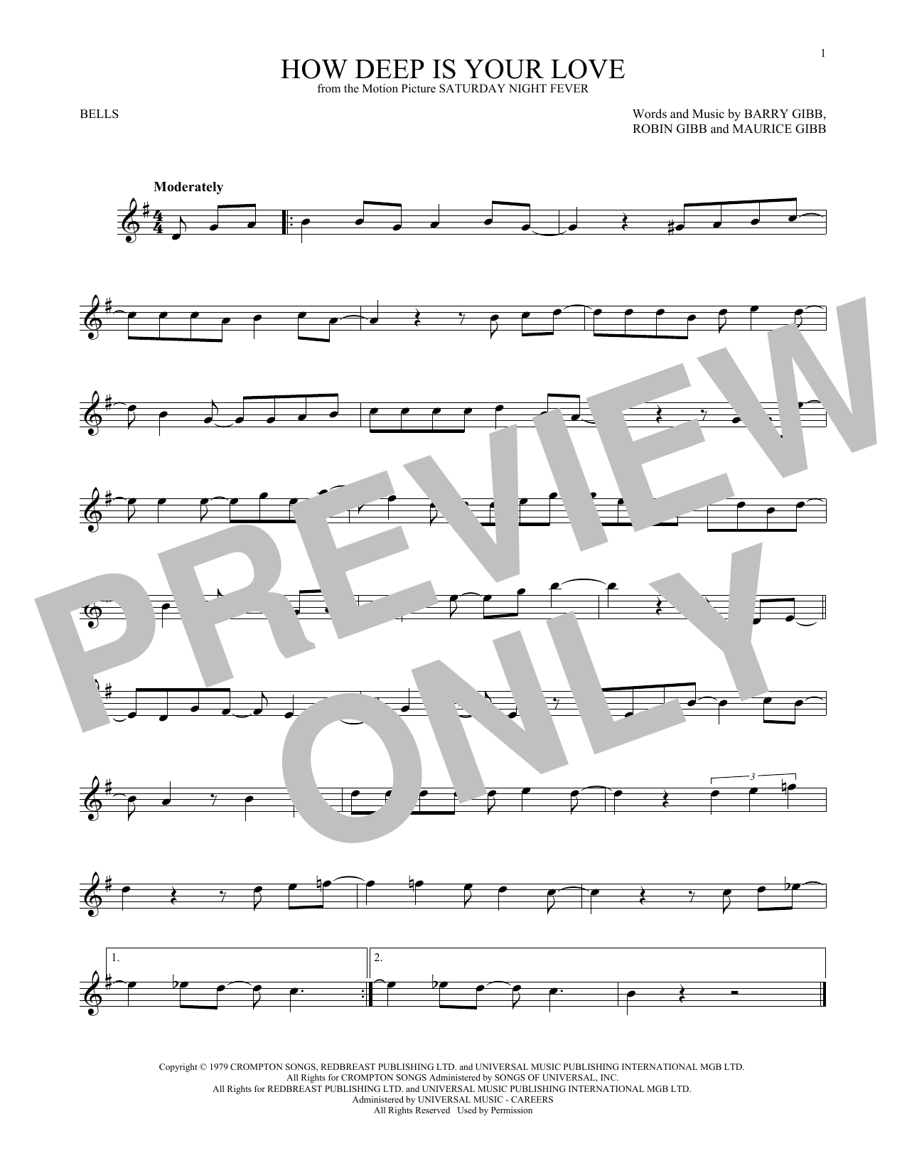 Produktgalerie: Seite 1 von 1 How Deep Is Your Love, Bee Gees, Percussion