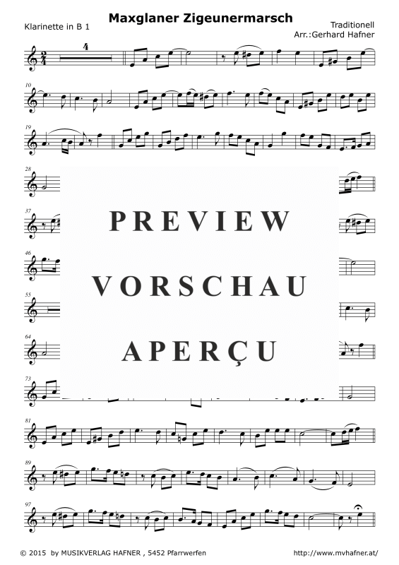 gallery: Maxglaner Zigeunermarsch, , (Klarinetten Quintett)
