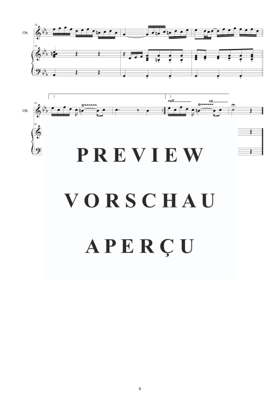 Produktgalerie: Seite 7 von 11 Oboensonate c-Moll, , Oboe und Cembalo