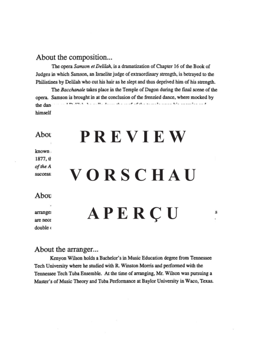 Product gallery: Page 3 of 21 Bacchanale Tuba Quartett + Percussion), , (