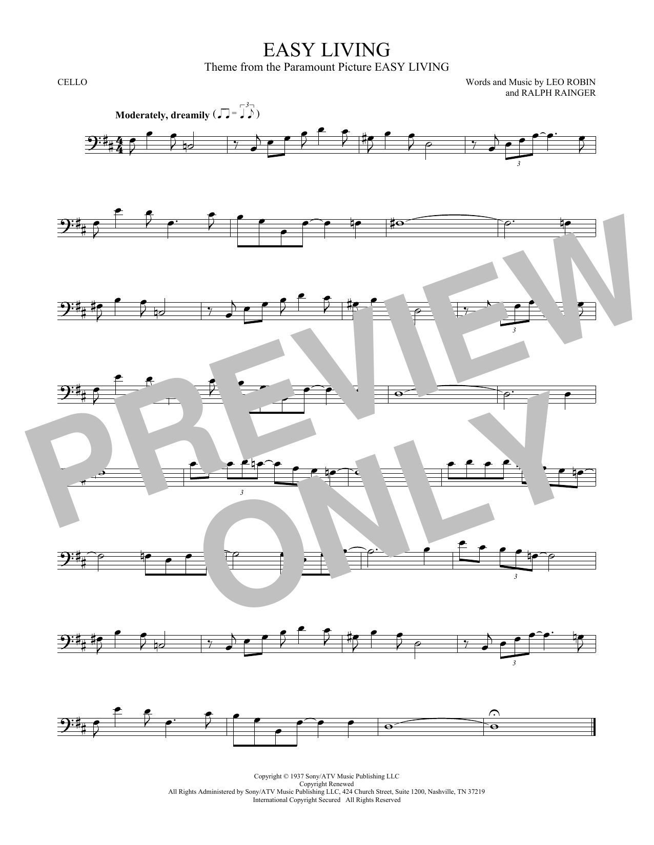 Produktgalerie: Seite 1 von 1 Easy Living, Billie Holiday, Violoncello