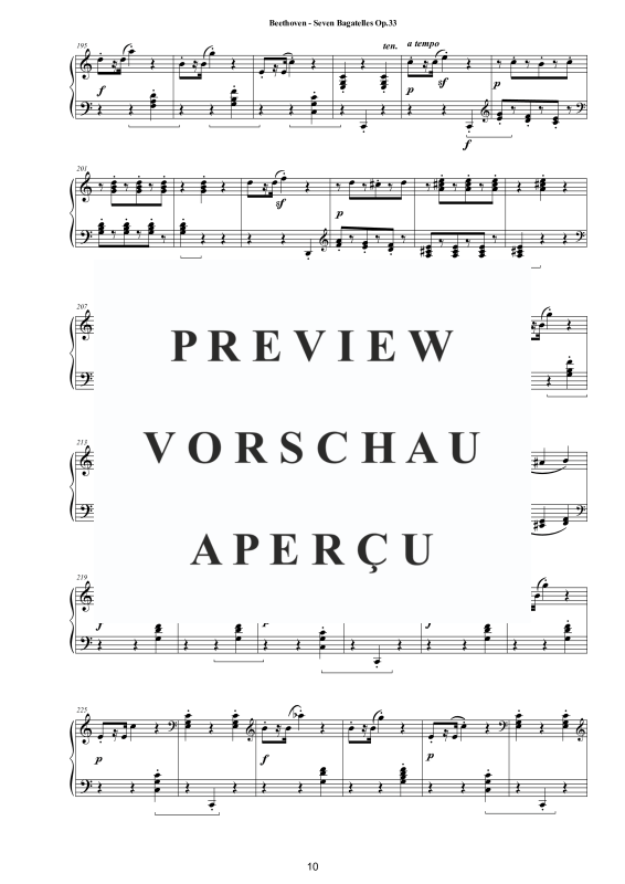 Produktgalerie: Seite 11 von 11 Seven Bagatelles for Piano Op.33, , Klavier Solo