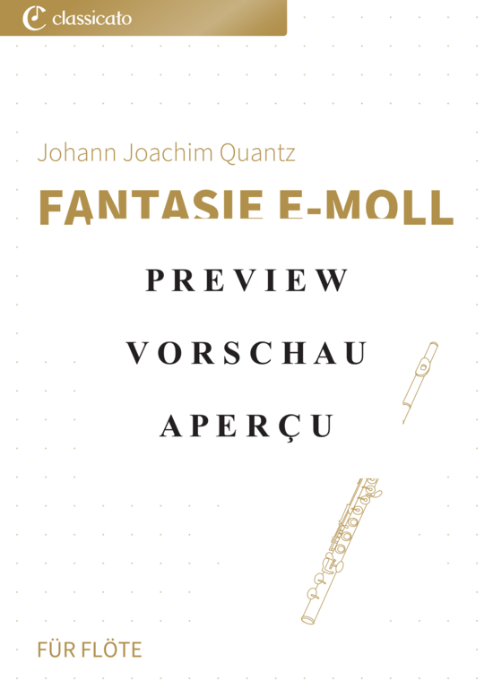 Product gallery: Page 2 of 4 Fantasie e-Moll - QV 3:1.9 , , (transverse flute)