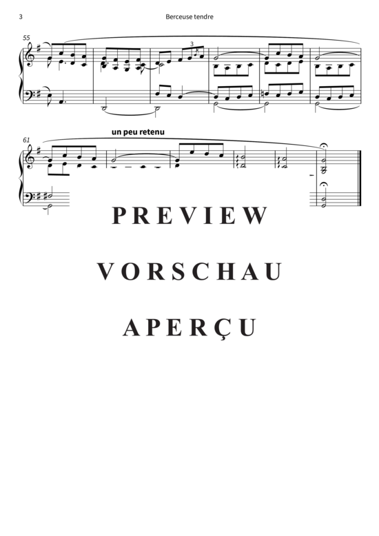 Produktgalerie: Seite 6 von 6 Berceuse tendre , , Klavier Solo