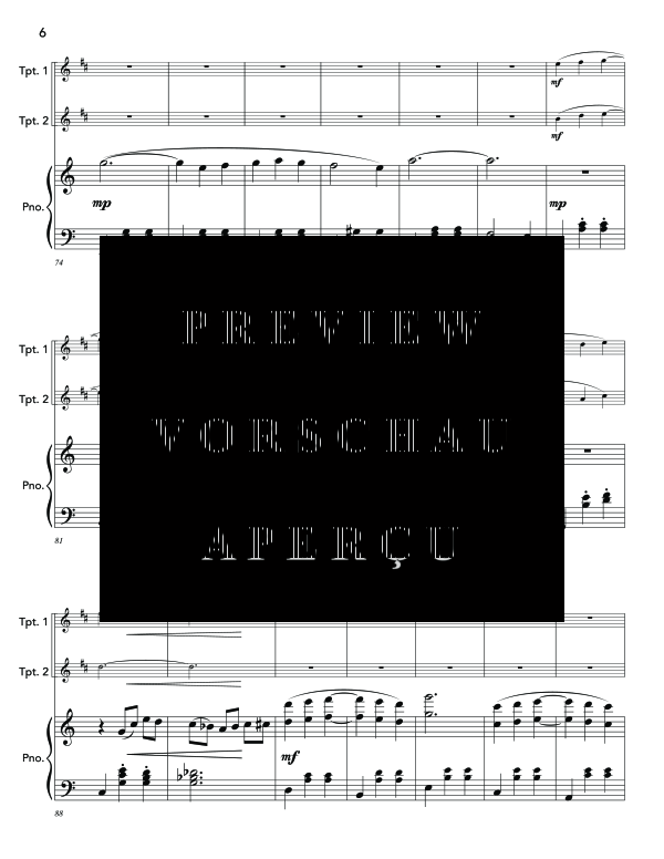 Produktgalerie: Seite 10 von 11 Doble o Nada, , (Trio 2x Trompete in B und Klavier)