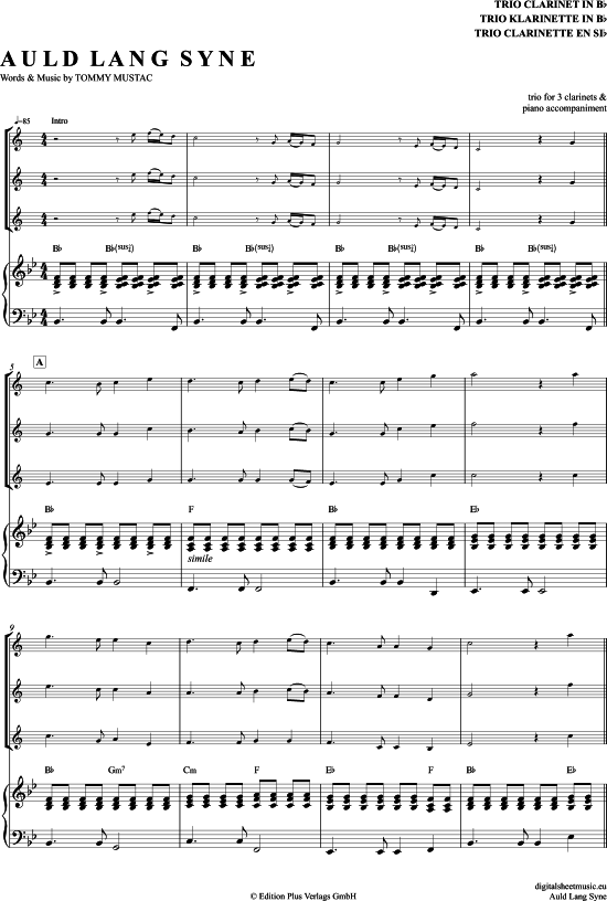 Product picture to: Auld Lang Syne Michael Hirte