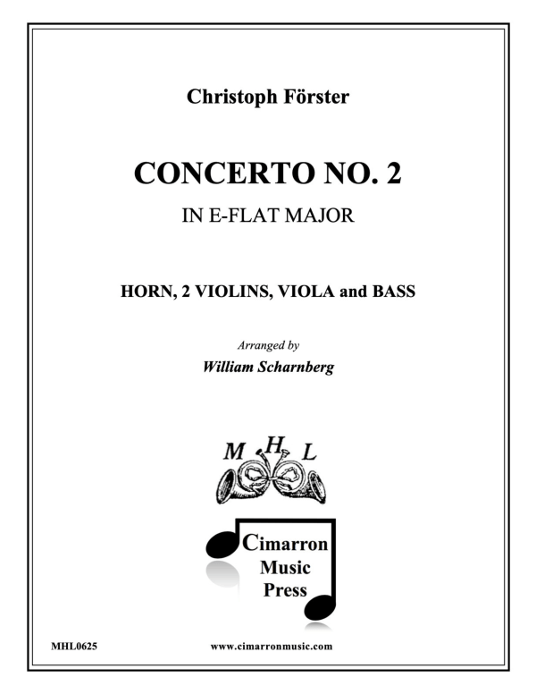 Produktbild zu: Konzert No. 2 in Eb-DurChristoph Forster
