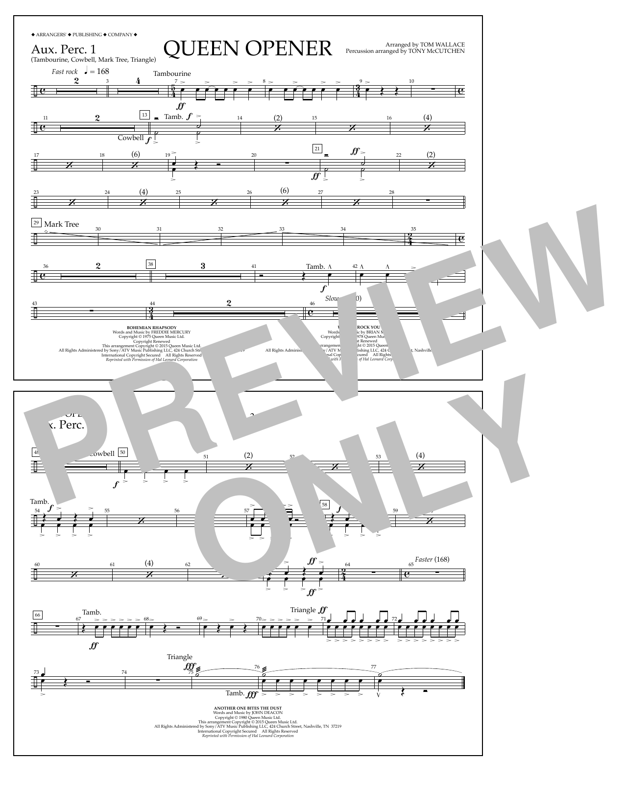 Produktbild zu: Queen Opener - Aux. Perc. 1