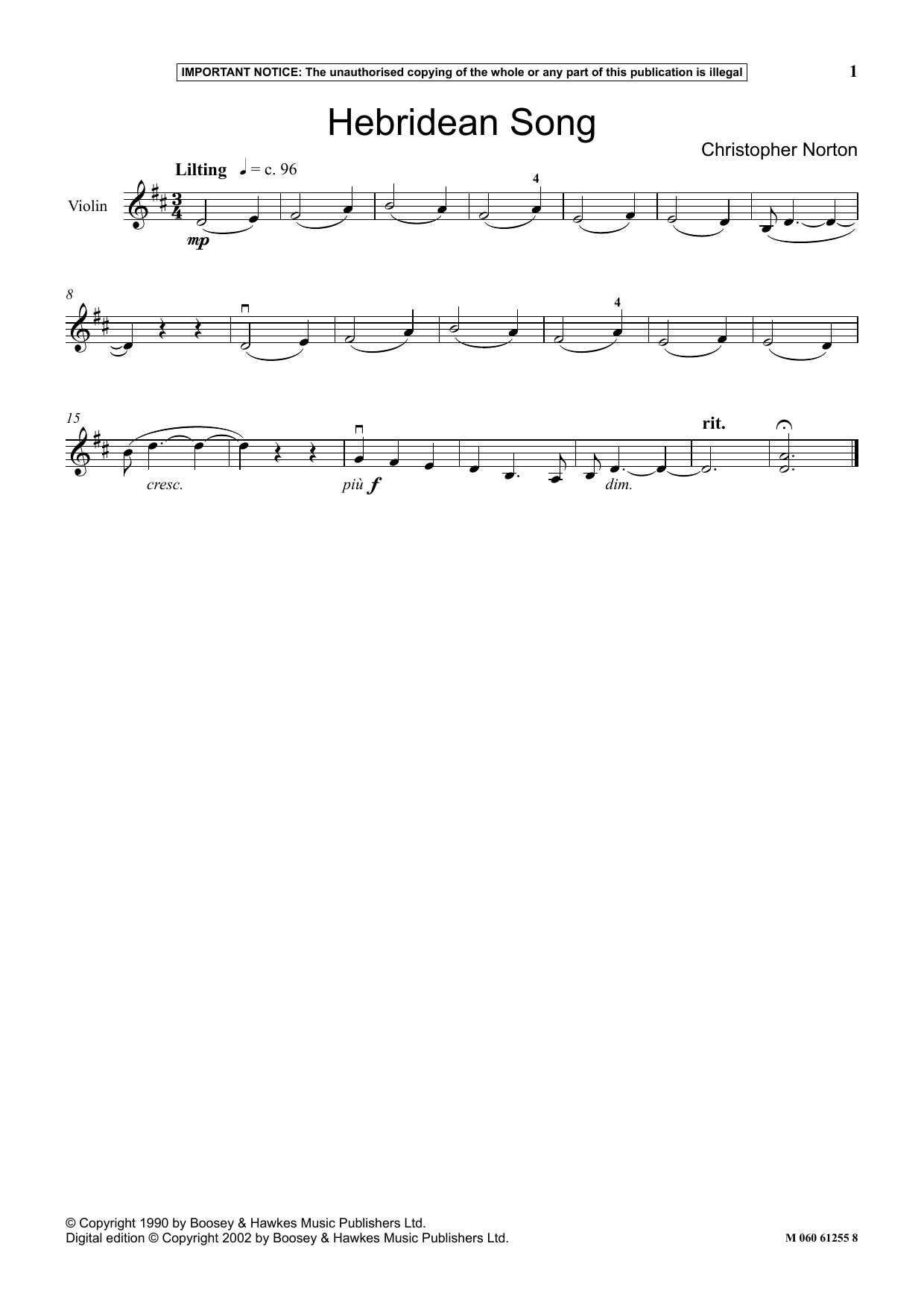 Product picture to: Hebridean Song