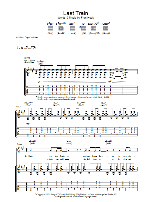 Produktgalerie: Seite 1 von 1 Last Train, Travis, Gitarre