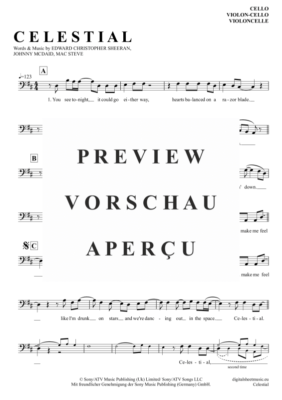 gallery: Celestial, Sheeran, Ed, Violoncello