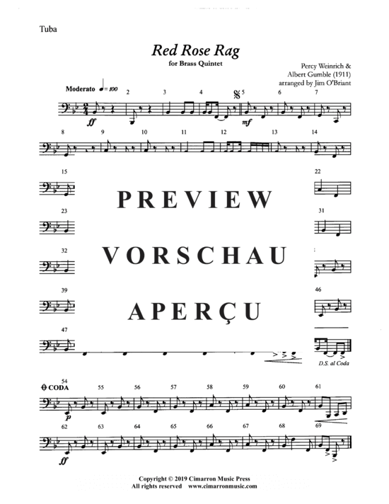 gallery: Red Rose Rag , , (Blechbläser Quintett)