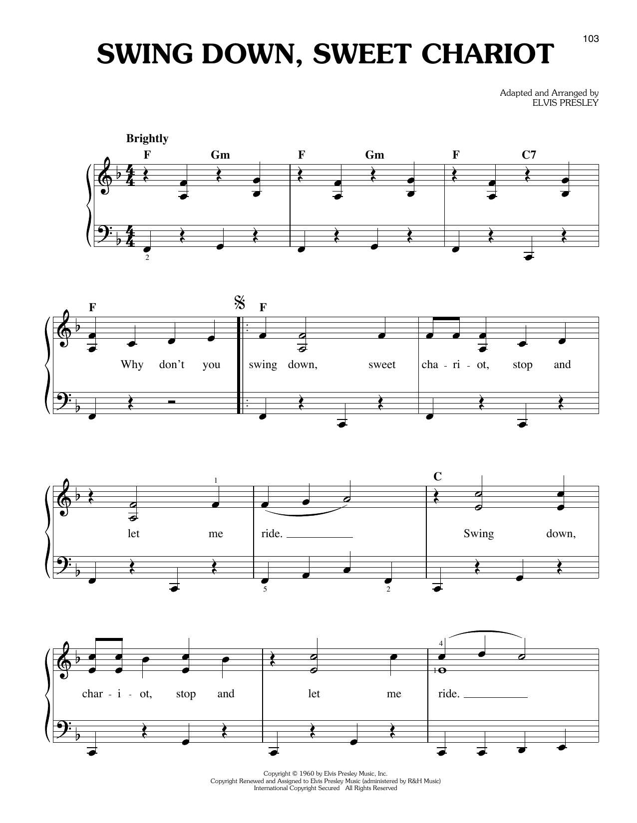 Produktbild zu:  Swing Down, Sweet Chariot - Elvis Presley