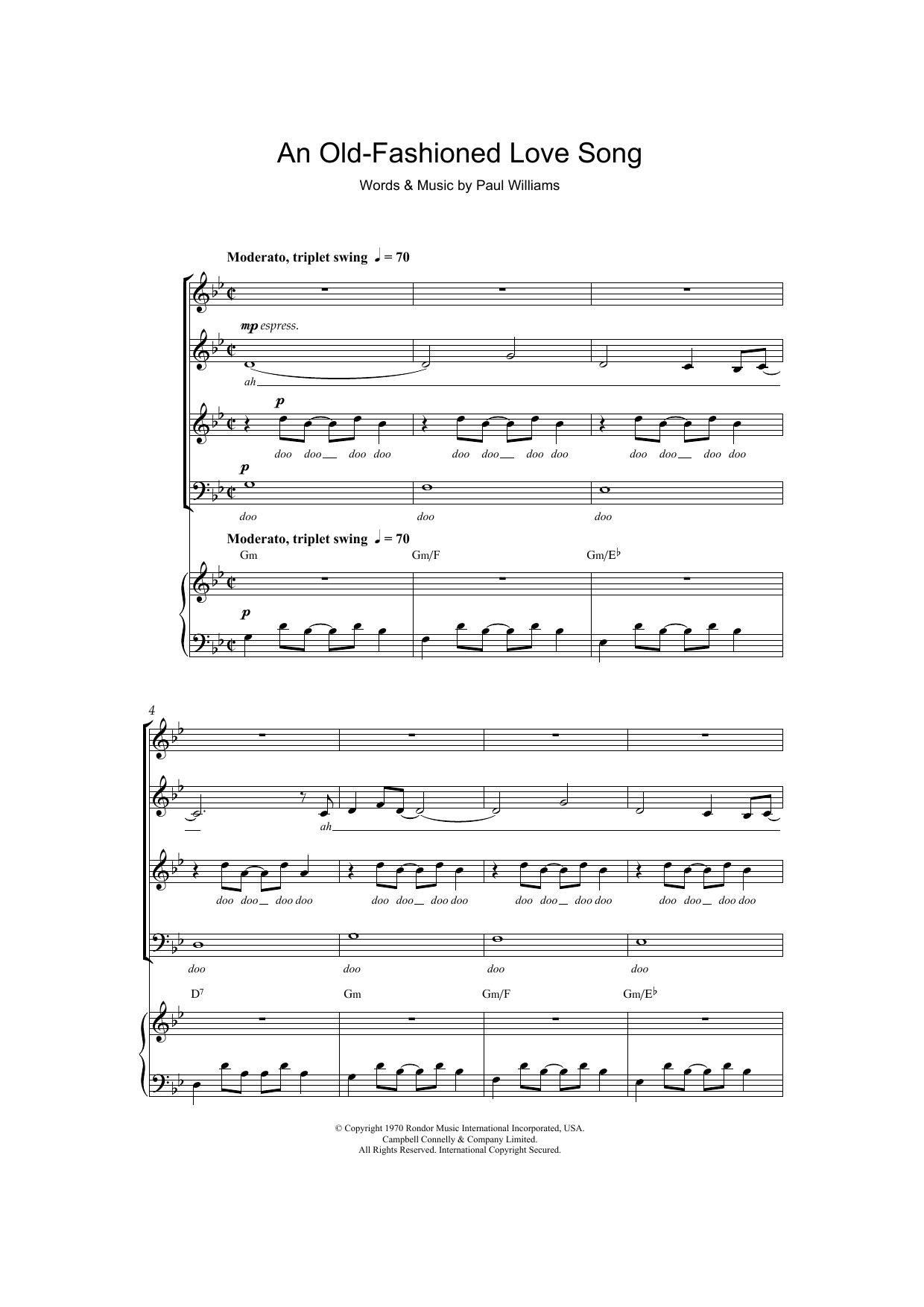 Product picture to: An Old Fashioned Love Song