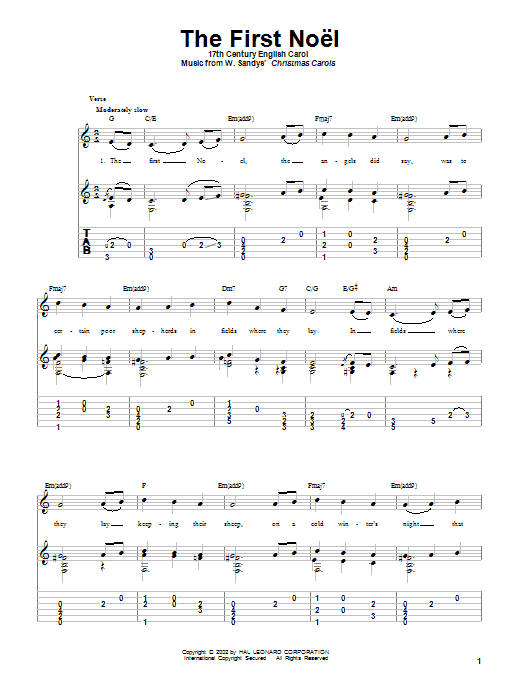 Produktbild zu: The First Noel
