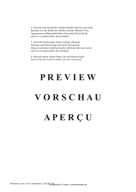 Product gallery: Page 3 of 3 Freunde, seht die Gläser blinken , , Piano and Voice