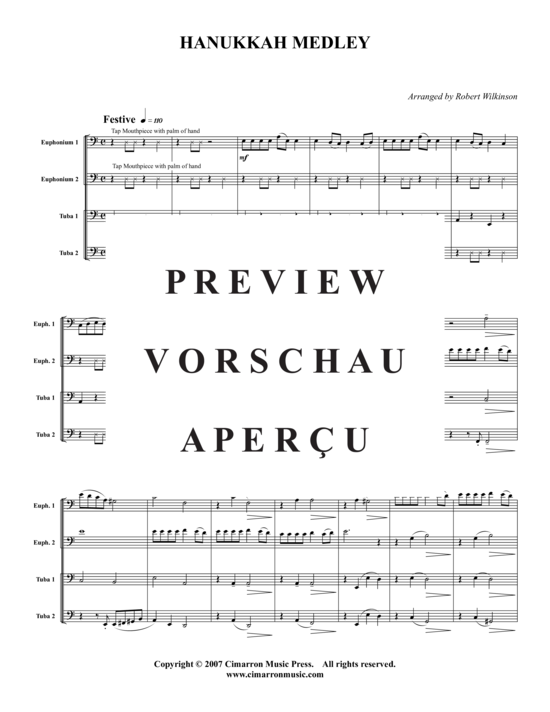 Product gallery: Page 2 of 16 Hanukkah Medley , , (Tuba Quartet: 2x Baritone, 2xTuba)