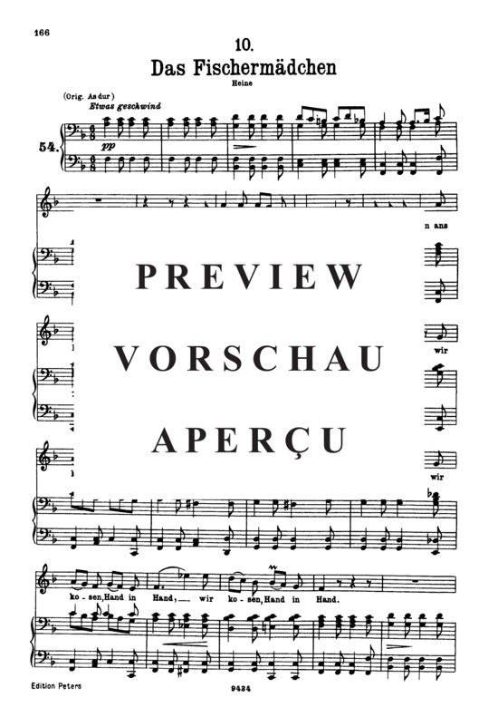 Product gallery: Page 2 of 4 Das Fischermädchen D.957-10 (Schwanengesang), , Low Voice and Piano
