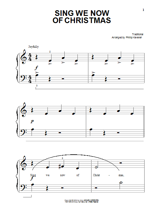 Produktgalerie: Seite 1 von 1 Sing We Now Of Christmas, Traditional, Klavier