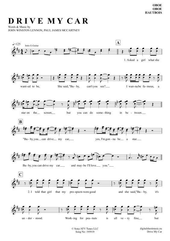 Produktbild zu: Drive My CarThe Beatles
