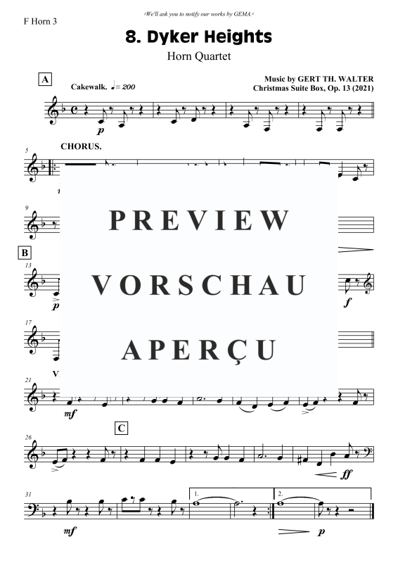 Produktgalerie: Seite 7 von 8 Dyker Heights, , (Horn Quartett)