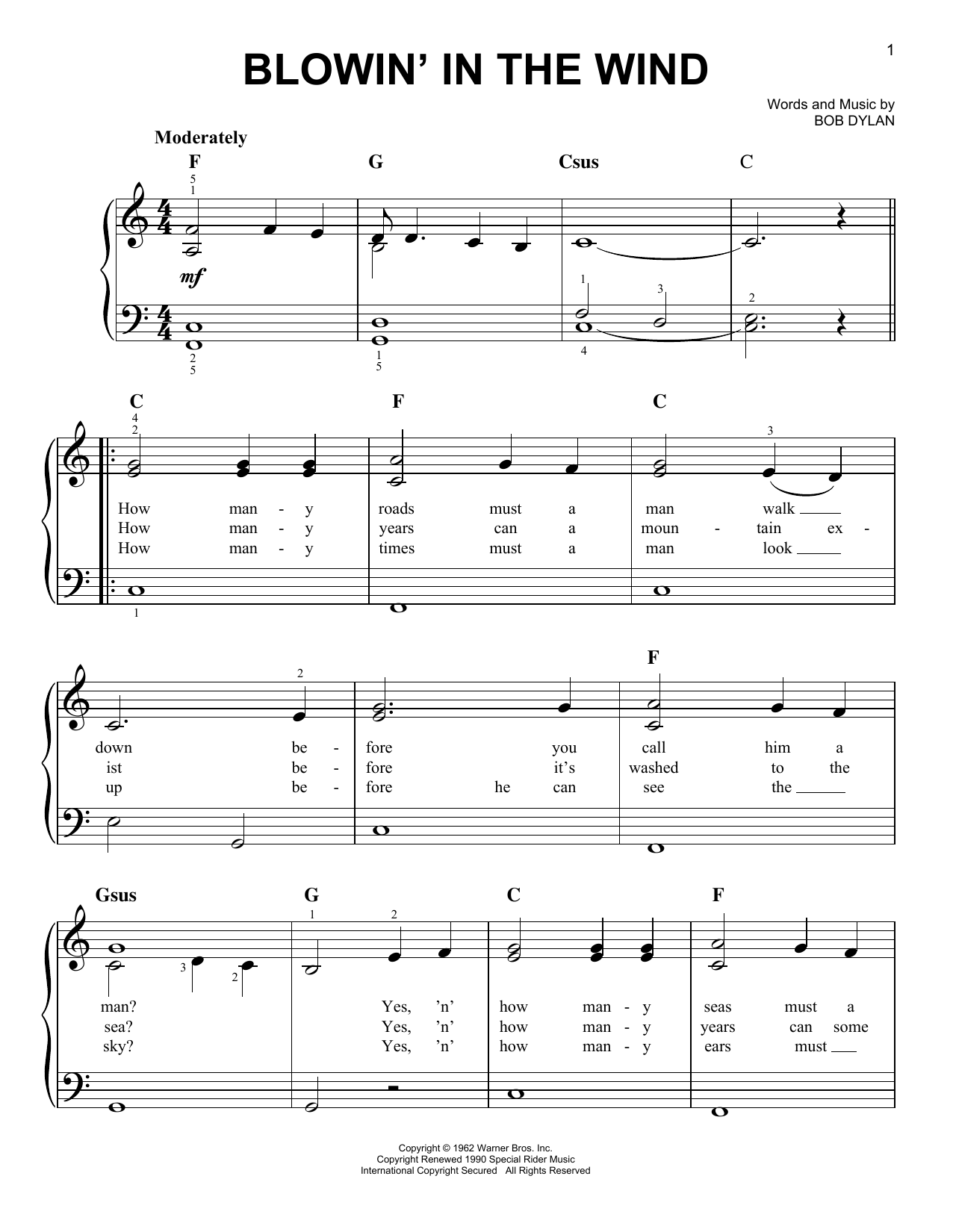 Produktbild zu: Blowin' In The Wind