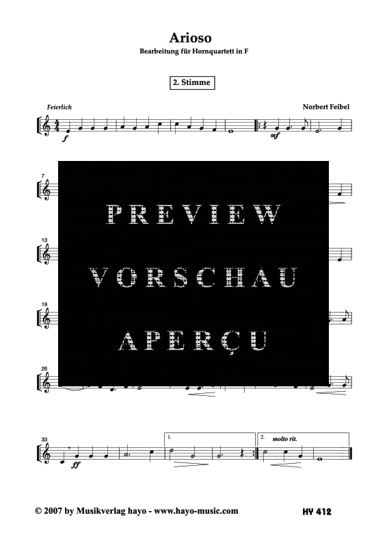 gallery: Arioso, , (Horn Quartett)