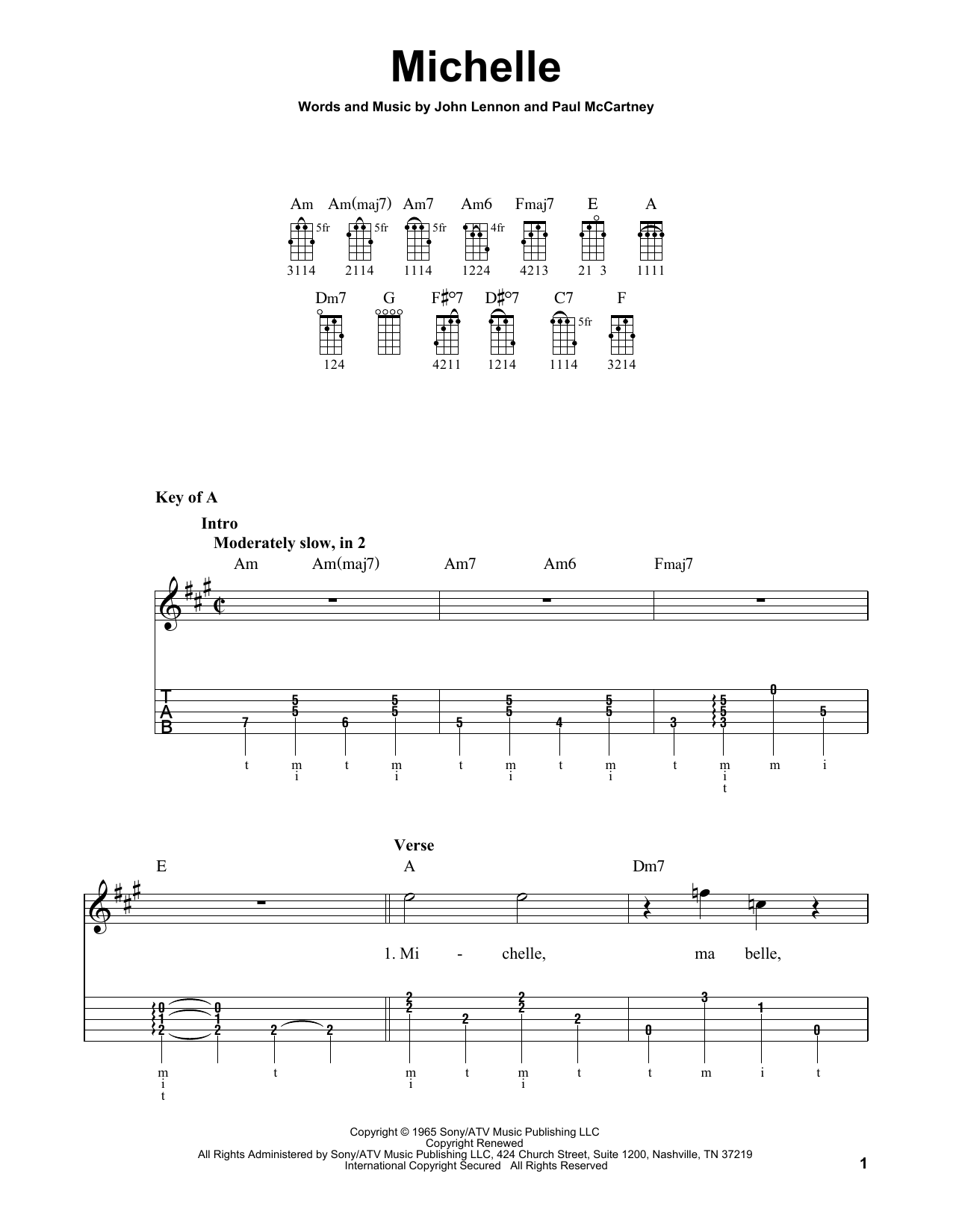 Produktgalerie: Seite 1 von 1 Michelle, The Beatles, Banjo