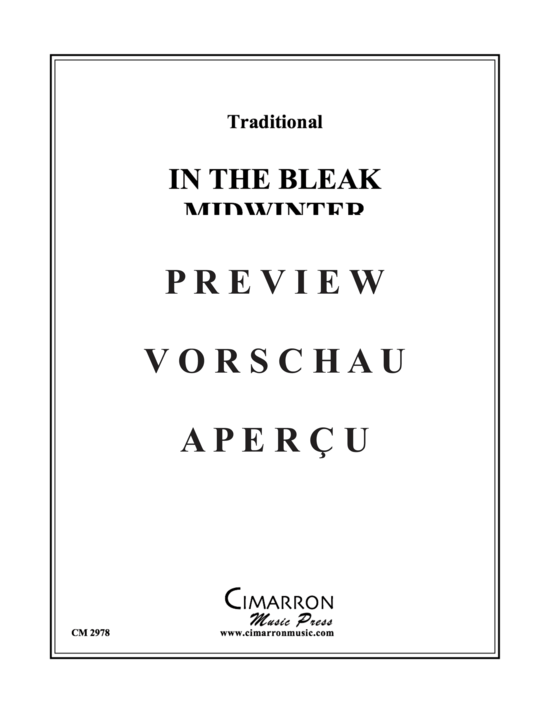 Produktgalerie: Seite 2 von 9 In The Bleak Midwinter , , (Blechbläserquintett)