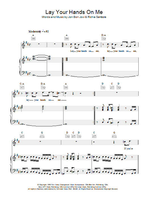 Produktbild zu: Lay Your Hands On Me