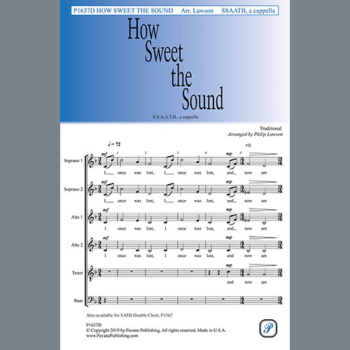 cover: How Sweet the Sound (arr. Philip Lawson), Traditional, Chor