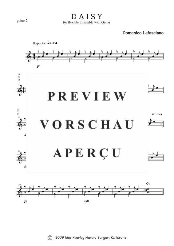 Product gallery: Page 3 of 7 Daisy (Einzelstimmen), , Mixed ensemble for flexible instrumentation with guitar