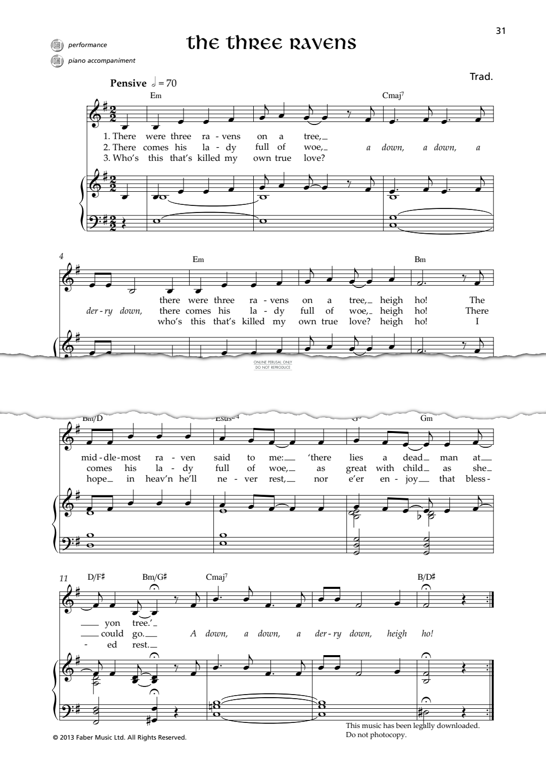 gallery: The Three Ravens, , Gesang