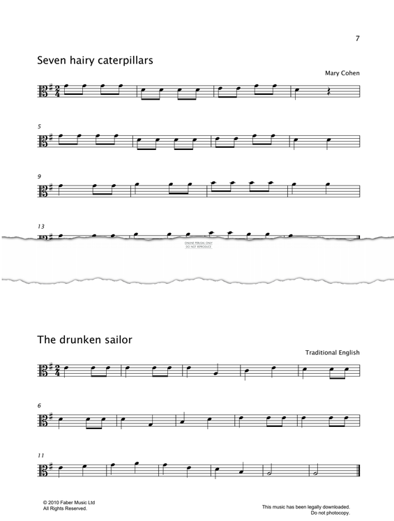 gallery: What Shall We Do With The Drunken Sailor?, English Traditional, Viola