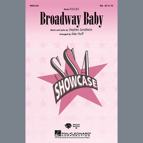 Produktbild zu: Broadway Baby (from Follies) (arr. Mac Huff)