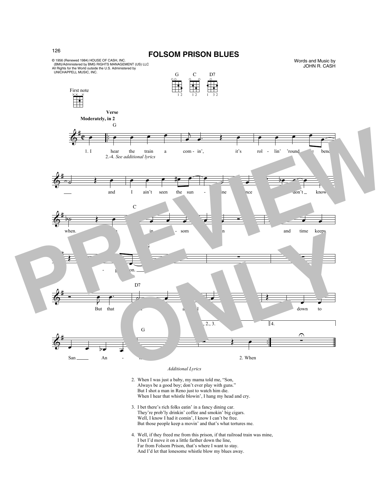 Produktgalerie: Seite 1 von 1 Folsom Prison Blues, Johnny Cash