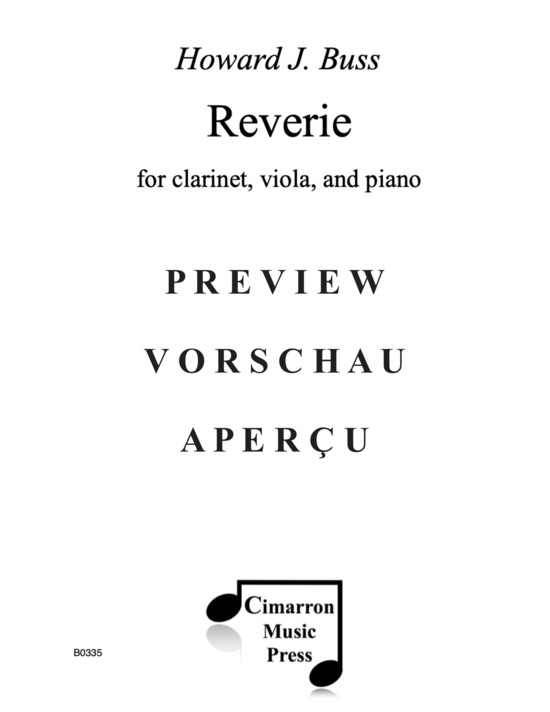 Product gallery: Page 2 of 21 Reverie , , (clarinet, viola and piano)