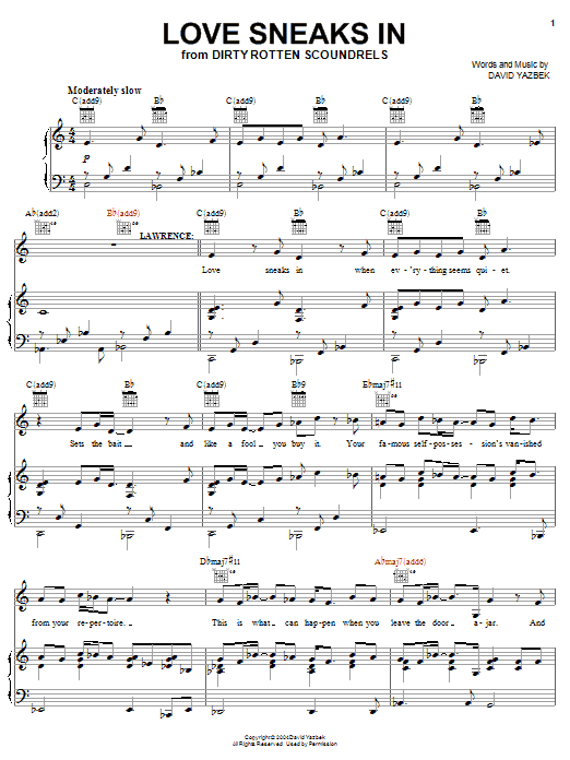 Produktbild zu: Love Sneaks In (from Dirty Rotten Scoundrels)