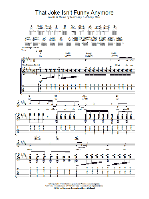 Produktgalerie: Seite 1 von 1 That Joke Isn't Funny Anymore, The Smiths, Gitarre