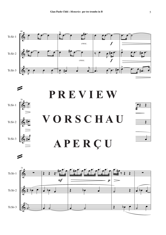 Produktgalerie: Seite 6 von 17 Memories , , (Trompeten Trio)