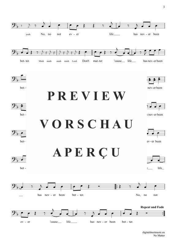 Produktgalerie: Seite 4 von 4 No Matter, Radics, Jack, Posaune / Bariton