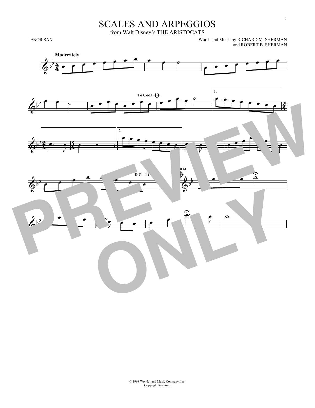 Product gallery: Page 1 of 1 Scales And Arpeggios, Richard & Robert Sherman