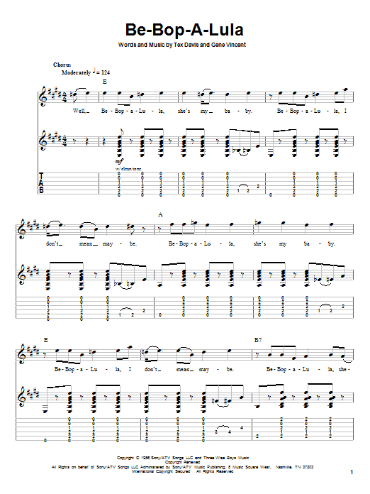 Produktgalerie: Seite 1 von 1 Be-Bop-A-Lula, Gene Vincent, Gitarre