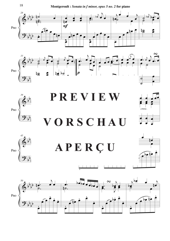 Product gallery: Page 19 of 21 Sonata in f minor, Opus 5 no. 2 , Horvath, Nicolas, Piano Solo
