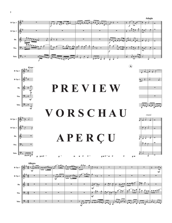 Produktgalerie: Seite 3 von 15 Sonata I, Op. 3 , , (Blechbläserquintett)