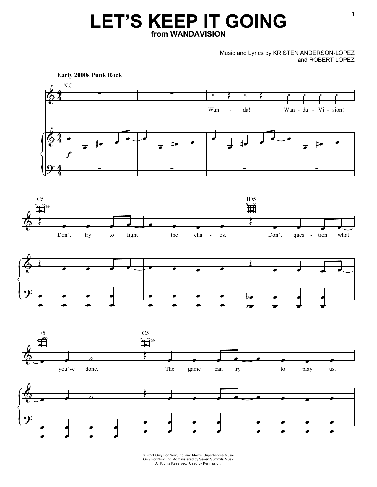 Produktbild zu: Let's Keep It Going (from WandaVision)