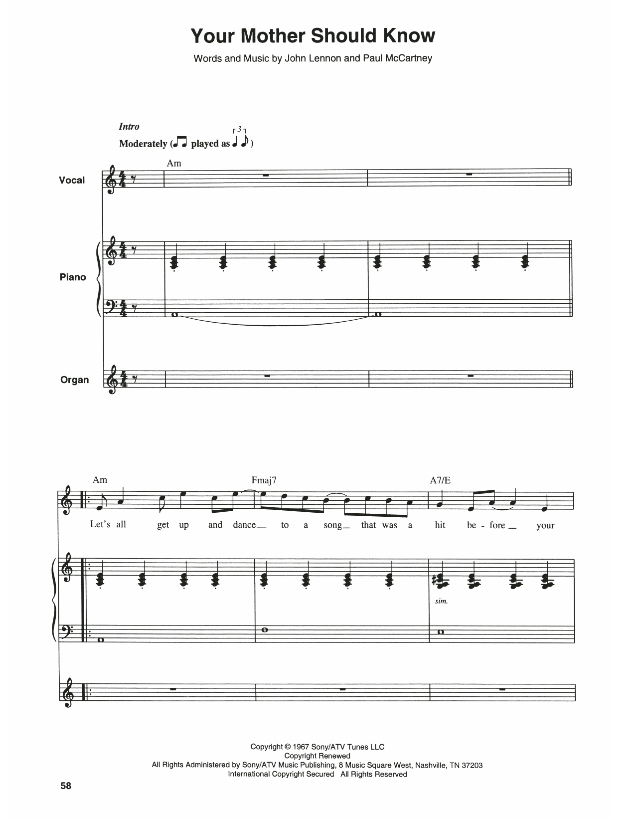 Product gallery: Page 1 of 1 Your Mother Should Know, The Beatles