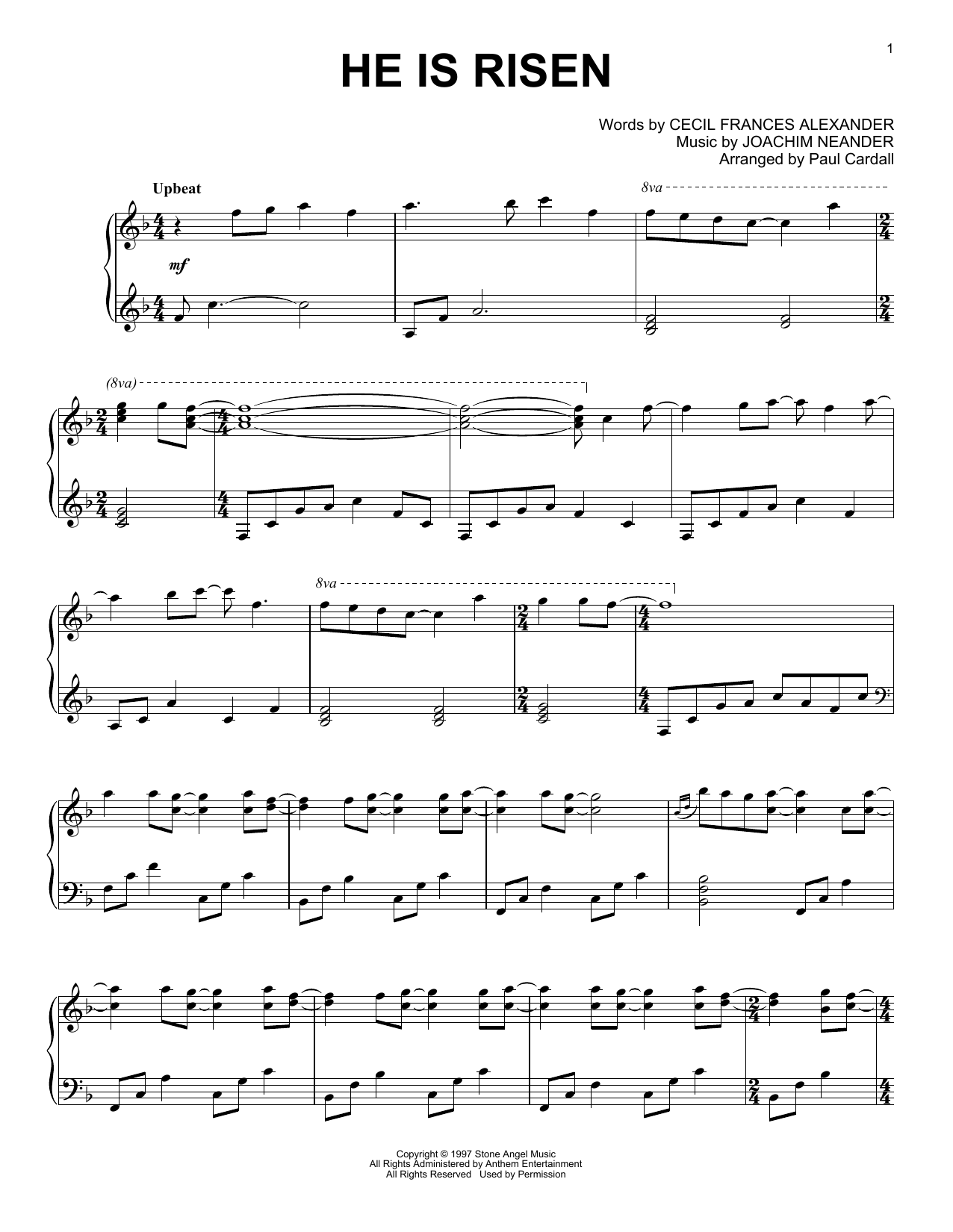 Produktbild zu: He Is Risen (arr. Paul Cardall)