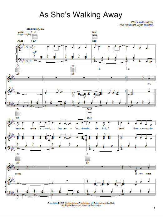 Produktbild zu: As She's Walking Away